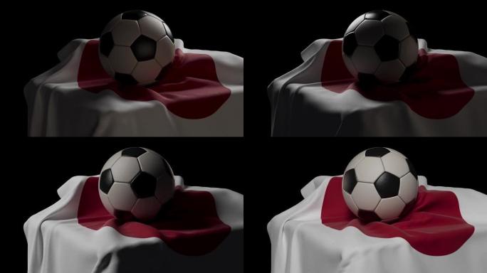 足球旗帜和灯光动画