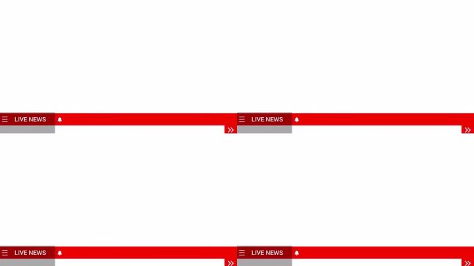 新闻频道Animsted Ticker现场新闻最低2栏