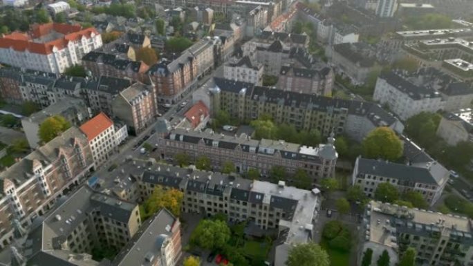 哥本哈根城市景观航拍