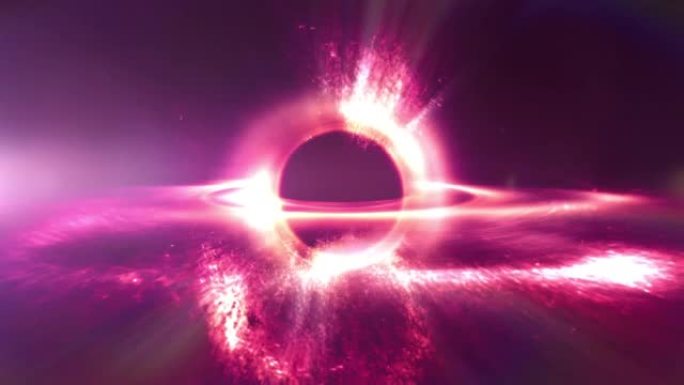 太空循环中的艺术神秘星际黑洞