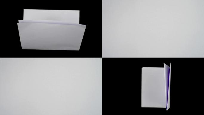 复制空间的撕纸停止运动。视频效果叠加的撕纸动画