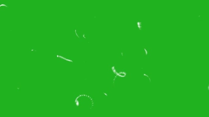魔术螺旋粒子绿屏运动图形