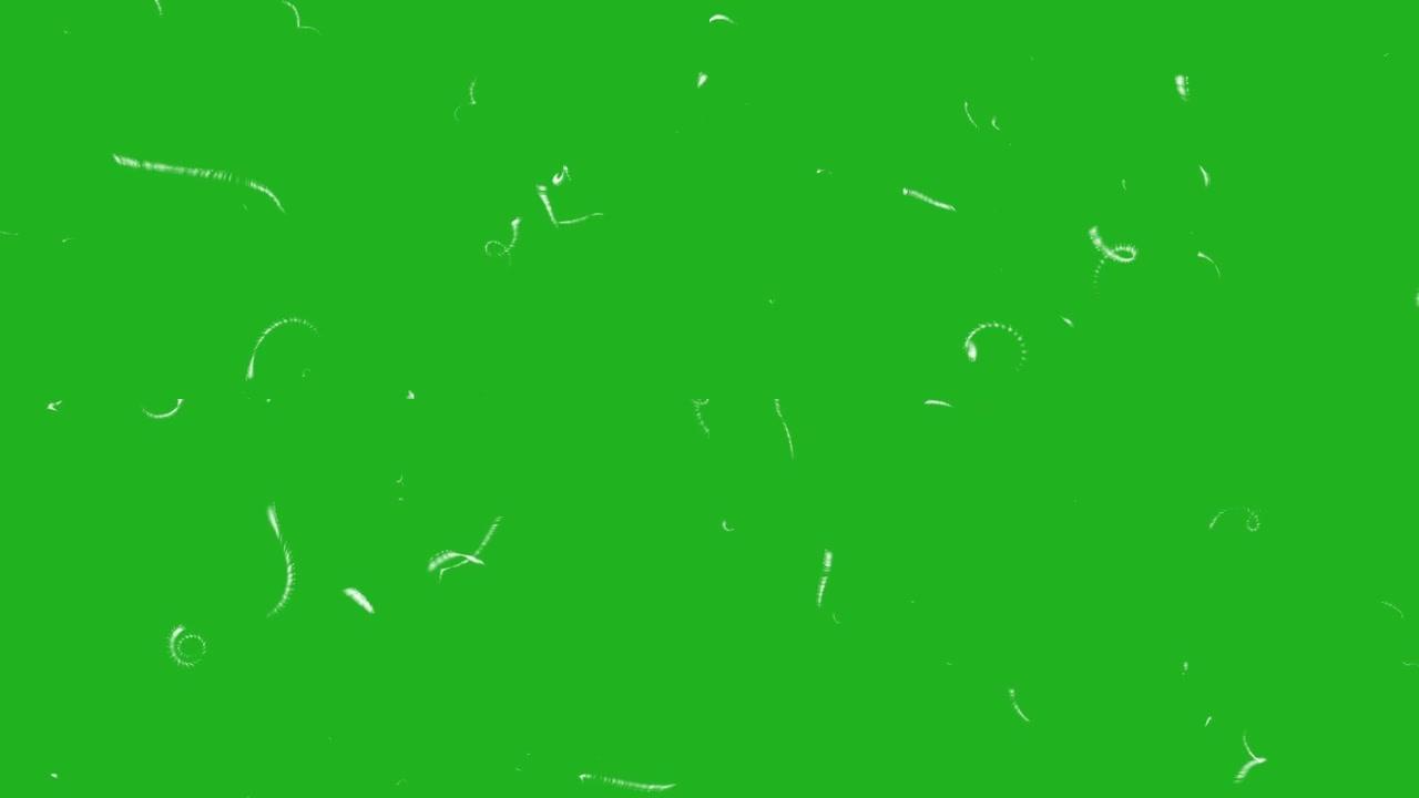 魔术螺旋粒子绿屏运动图形