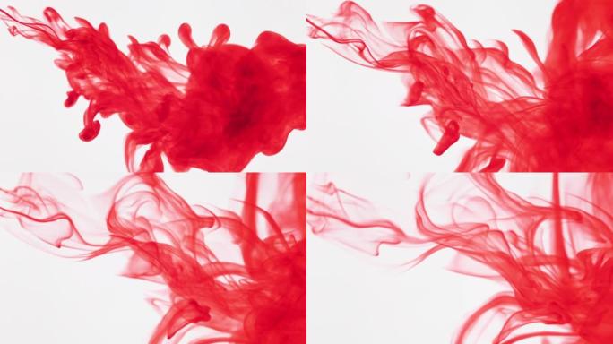 慢MO: 彩色液体在水中流动