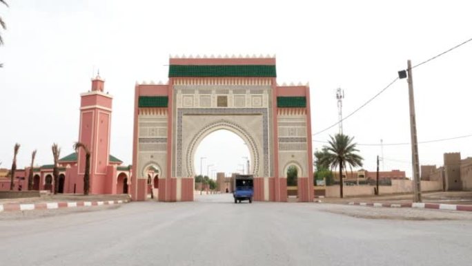 入口，城门，巴布，门，门，通向南摩洛哥里萨尼。里萨尼的地标性和标志性旅游景点。