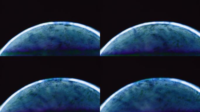 气泡艺术宏观球体地球表面效应