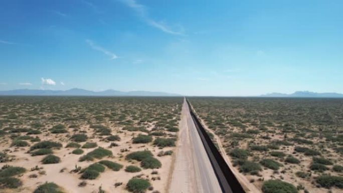 墨西哥-美国边境-鸟瞰图