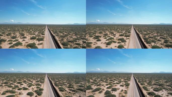 墨西哥-美国边境-鸟瞰图