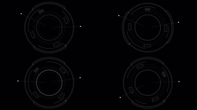 PNG Alpha.Abstract Circle and line HUD technologic