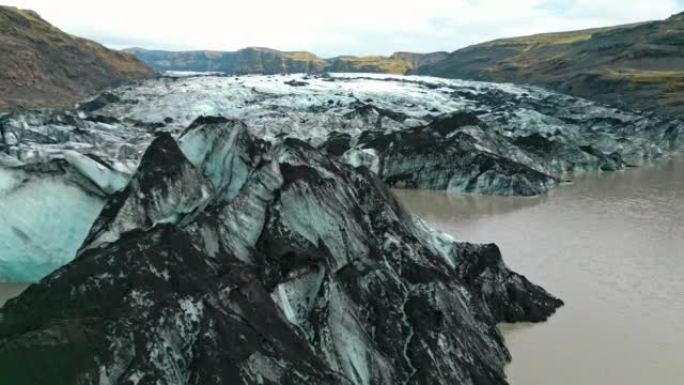 美丽的冰岛冰川泻湖湾