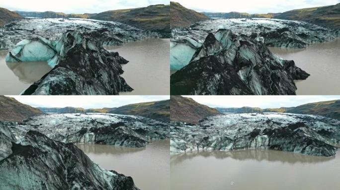 美丽的冰岛冰川泻湖湾