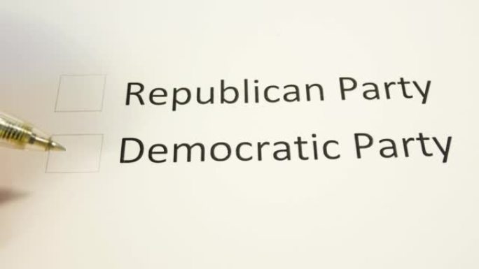 Pen选择投票给共和党或民主党的专栏。美国参议院中期选举