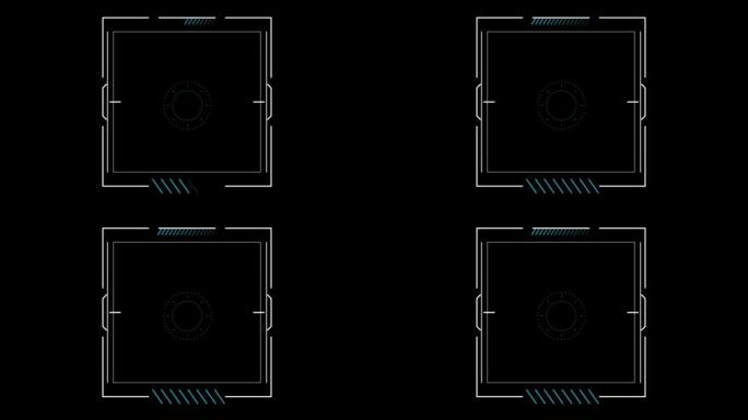 Hitech风格的科技平视显示器元件。