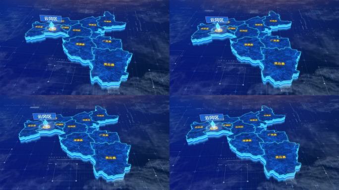 大同市云冈区蓝色三维科技区位地图