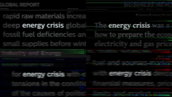 标题新闻标题与能源危机无缝循环的媒体