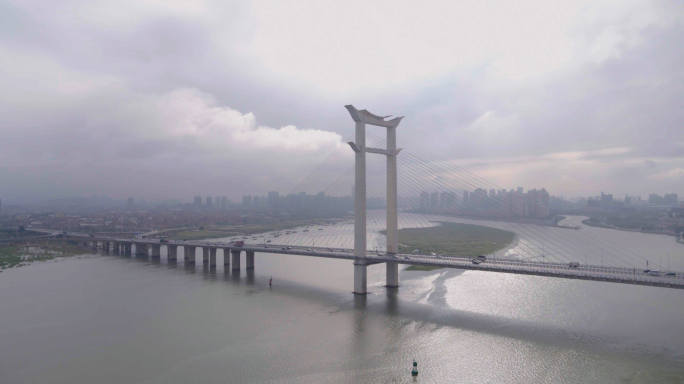 L航拍晋江大桥4K