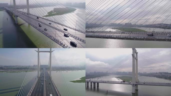 L航拍晋江大桥4K