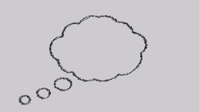灰色背景上的消息聊天框架，云语音气泡，语音气泡平面动画。