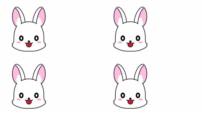 唇同步兔子的循环动画