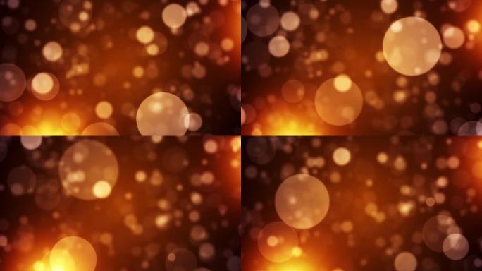 4k抽象粒子波Bokeh背景-水，雪-美丽的闪光环股票视频