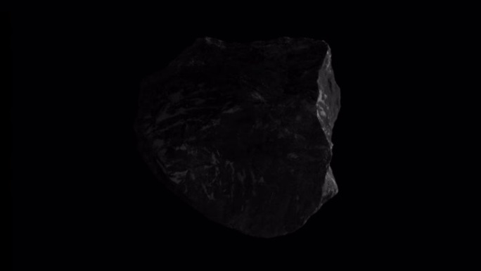 太空中的旋转小行星-太阳系的电影拍摄-3d动画