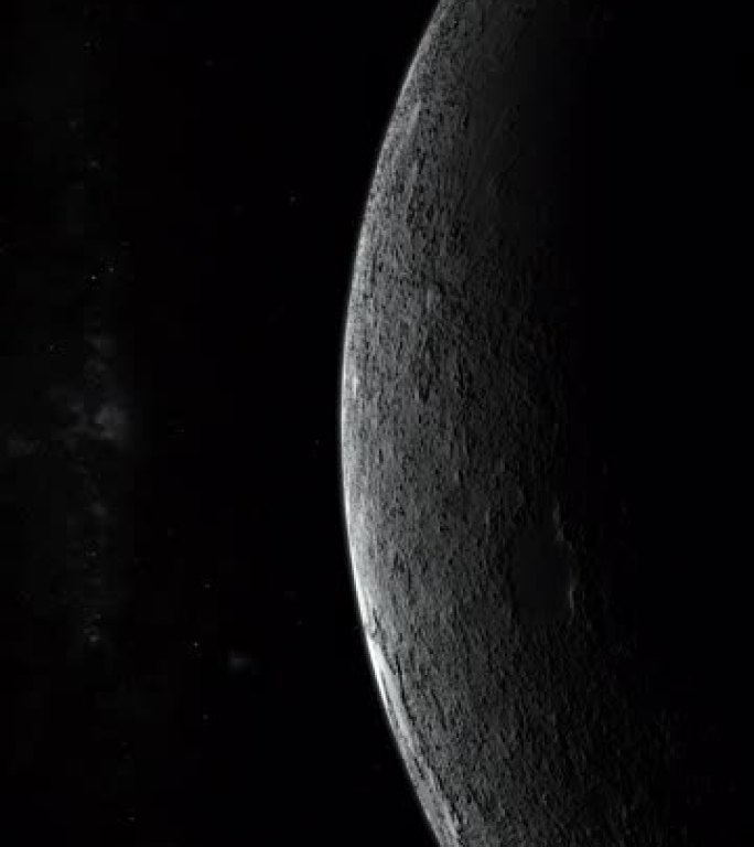 在外层空间旋转的卫星。4k垂直