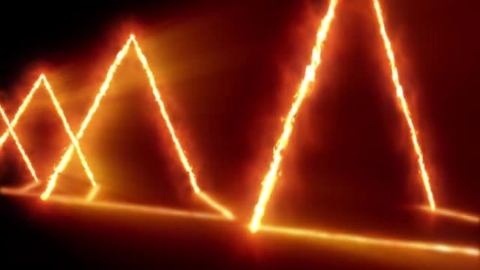 火焰金字塔隧道体积光可循环 (亮度哑光)