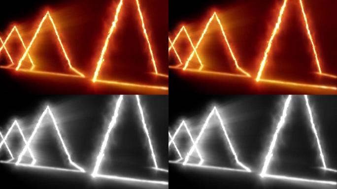 火焰金字塔隧道体积光可循环 (亮度哑光)