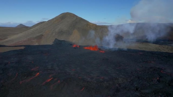 冰岛火山爆发后的第二天就2022年了。