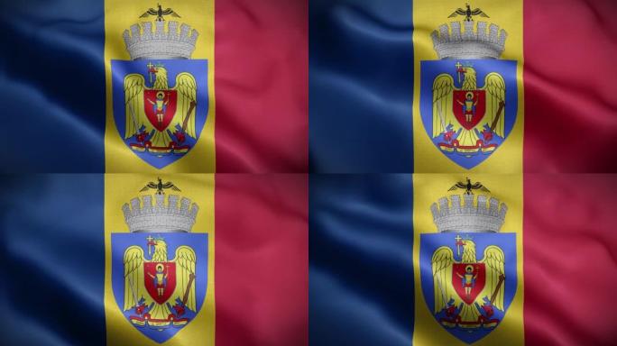 摩尔多瓦共和国国旗的动态录像
