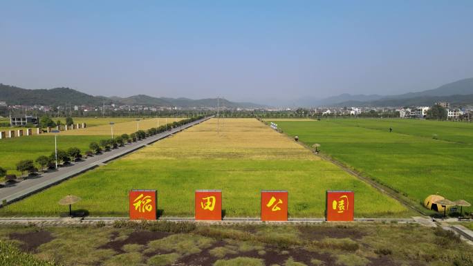 乡村振兴农村田野风光航拍