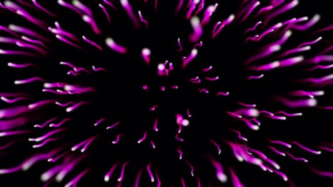 Alpha通道透明 (Prores 4444 Alpha) 上的粒子爆炸，复合视频，拖放镜头，庆祝活