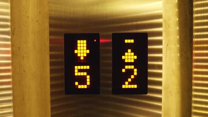 数字数字告诉电梯的楼层数。