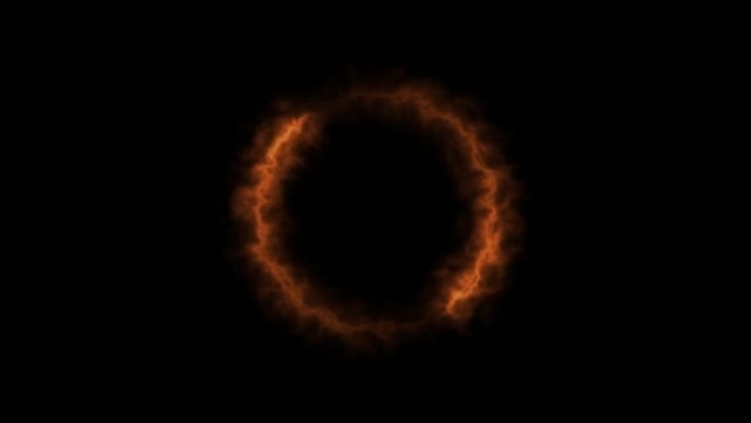 软火烟圈循环，辉光燃烧抽象形状，明亮圈设计，变化，复杂性，破坏，效果，无尽，爆炸，火，火焰，耀斑，闪