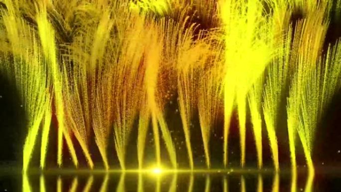 金色粒子爆裂视频背景