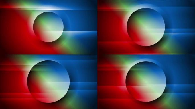 对比彩色抽象未来运动背景与圆形