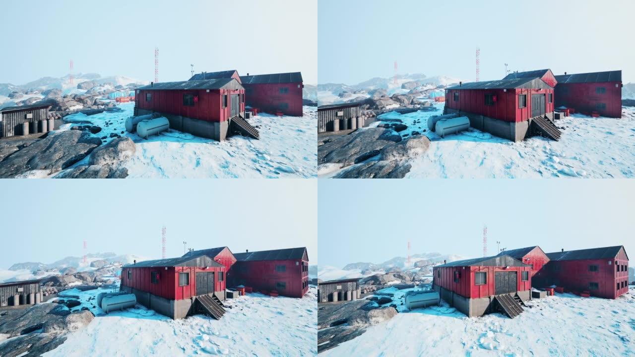 南极南极站老南极基地的景色