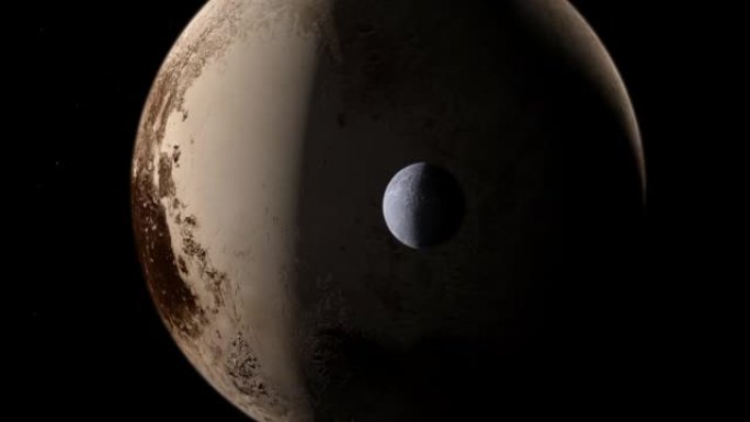 冥王星在轨道上的Orcus矮行星