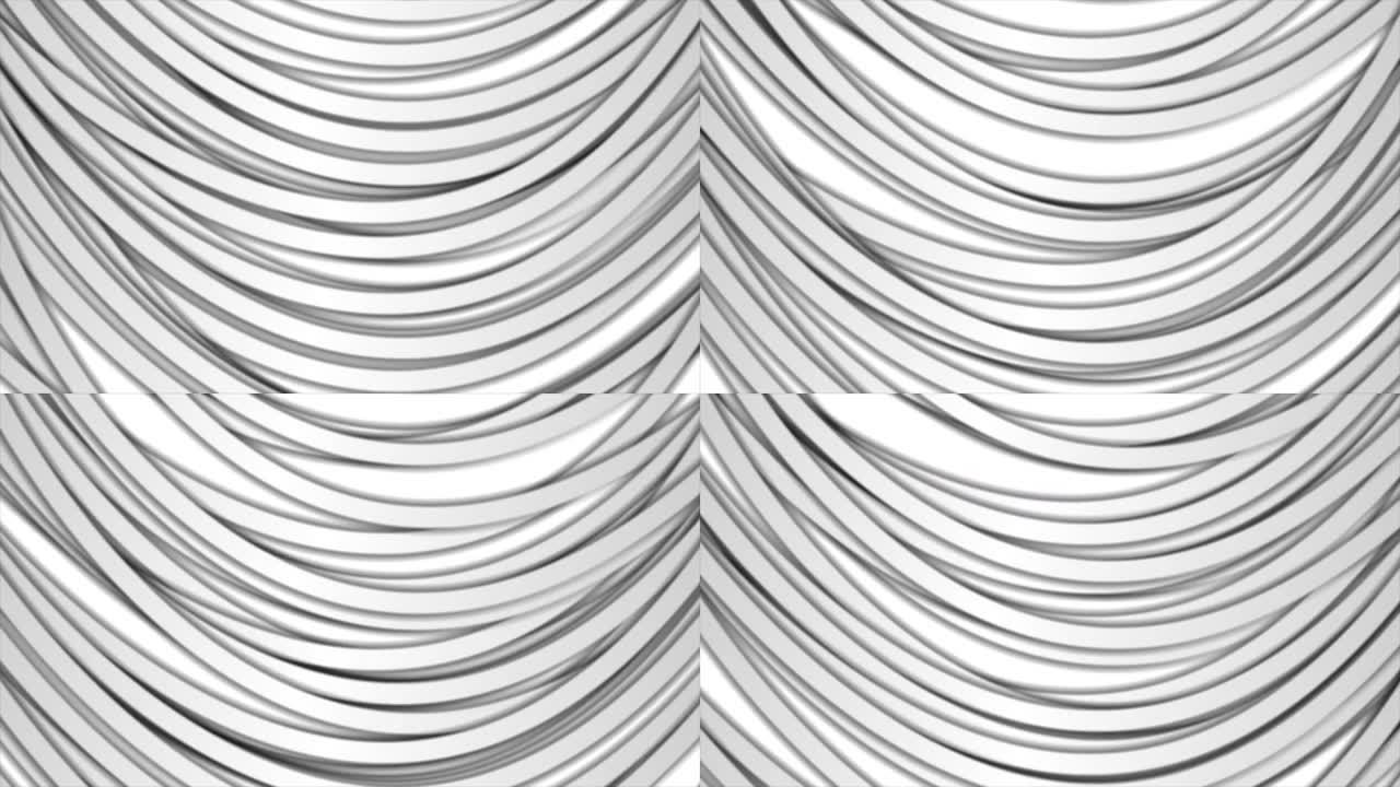 灰色纸张波浪条纹抽象几何运动背景