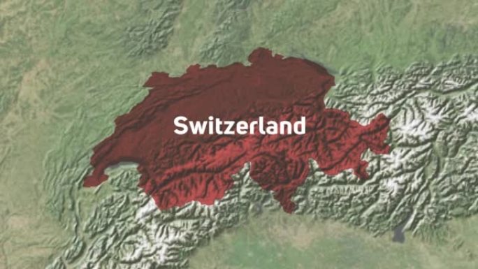 瑞士用文字放大世界地图