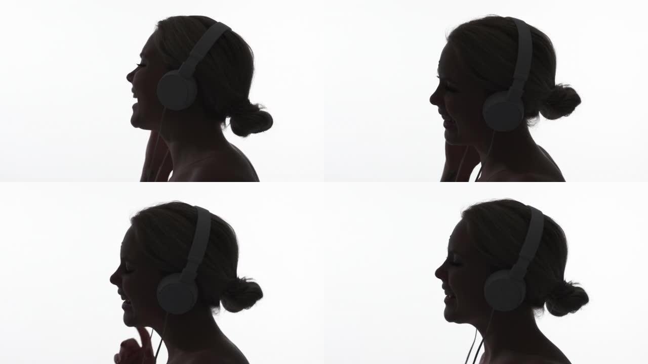音乐灵感积极氛围女性耳机