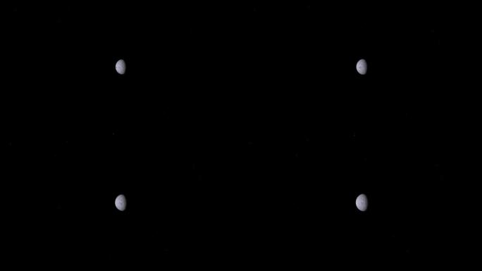 矮行星90482 Orcus与Vanth moon绕轨道运行