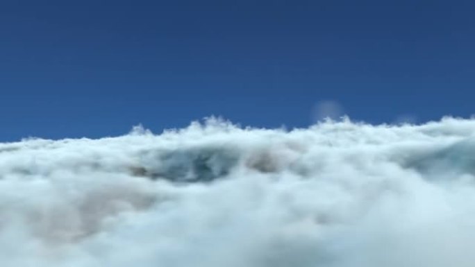 无限飞越电影云背景无缝循环v04