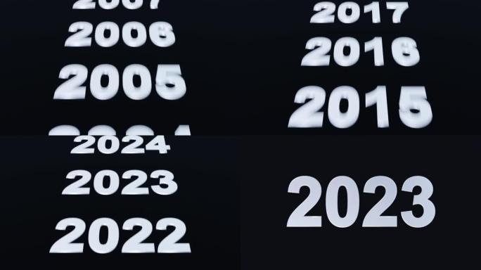 2000 2023年倒计时新年动画背景