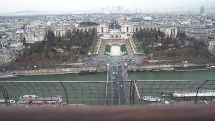 法国巴黎的历史建筑和塞纳河令人着迷的城市景观
