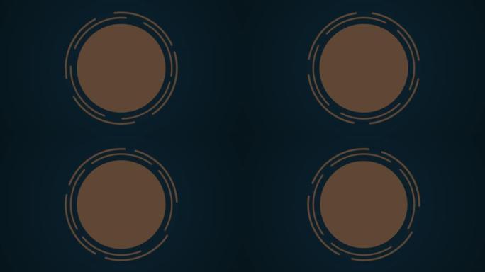 渐变棕色圆环和圆形图案