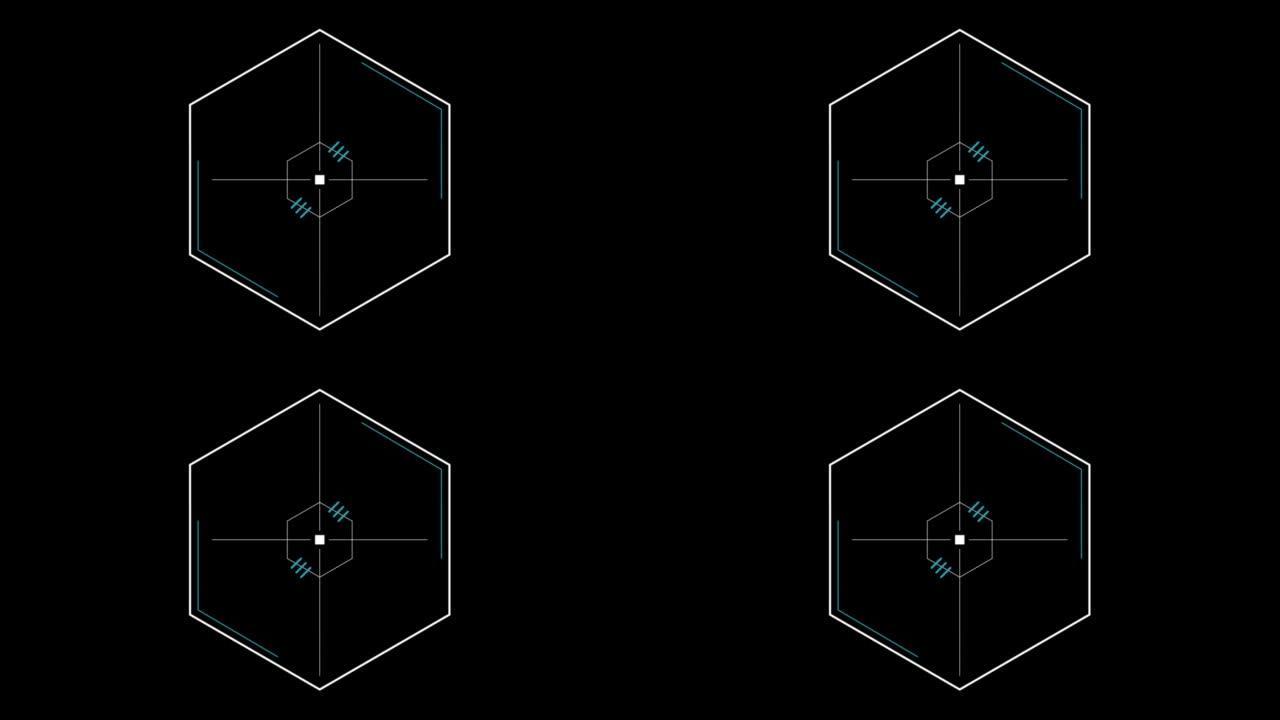 Hitech风格的科技平视显示器元件。