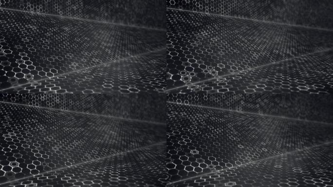 现代六边形网格图案背景
