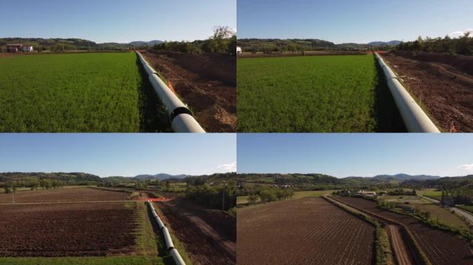 意大利瓦尔达达农业灌溉管道网络的建设