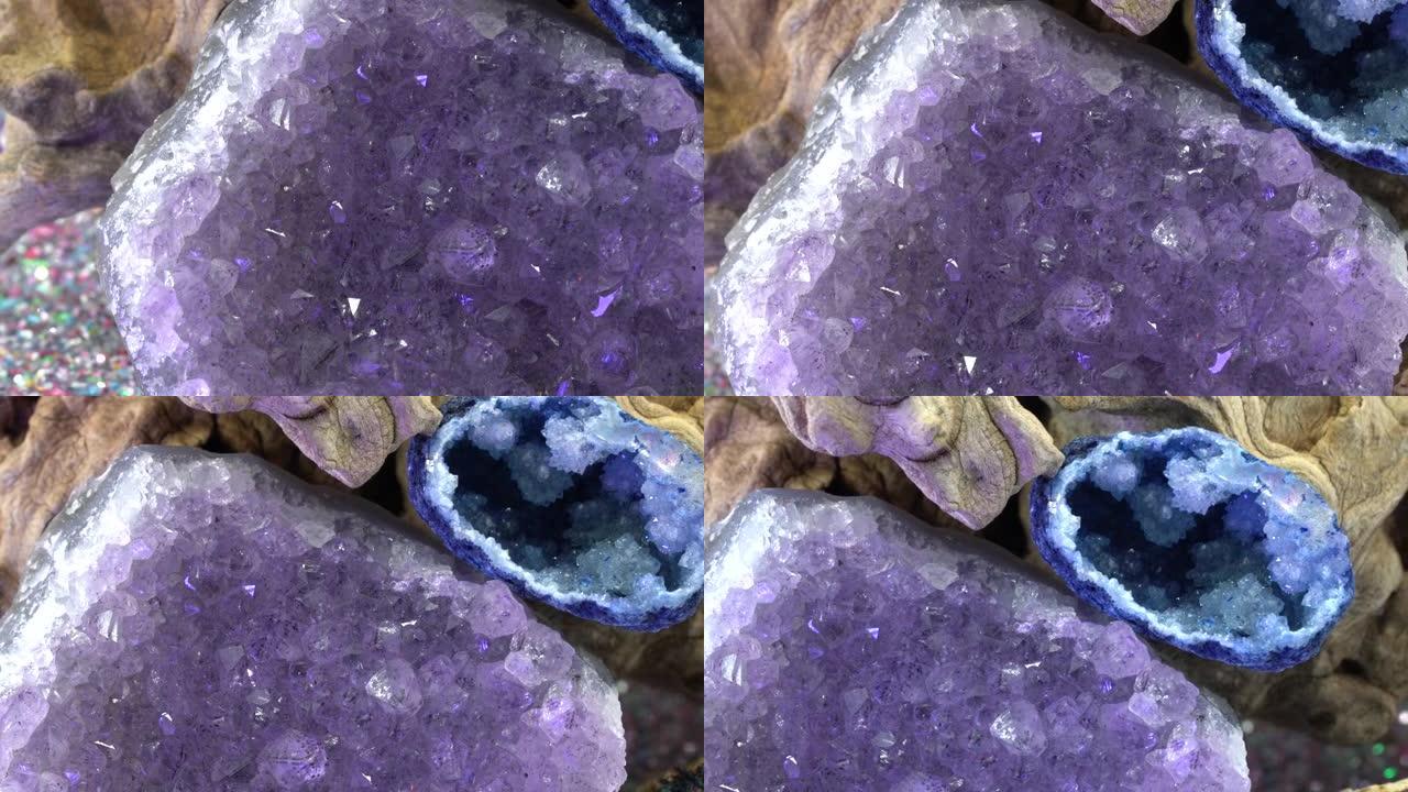 含有石英的岩石称为宝石和晶体